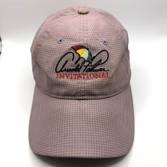 Arnold Palmer Invitational Hat Cap MasterCard Adjustable Back Gray Adult Unisex